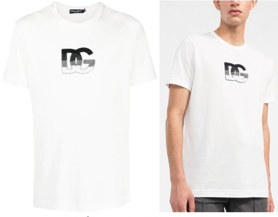 Dolce & Gabbana DG Logo T-Shirt — White — 4