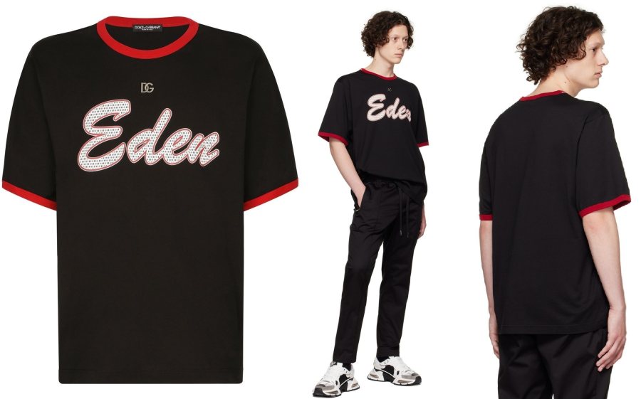 Dolce & Gabbana Eden Print T-Shirt — Black — 3