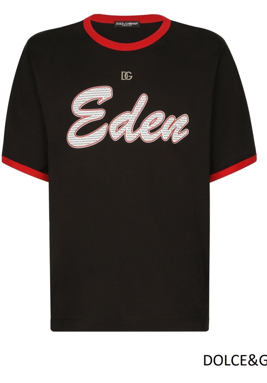 Dolce & Gabbana Eden Print T-Shirt — Black — 4