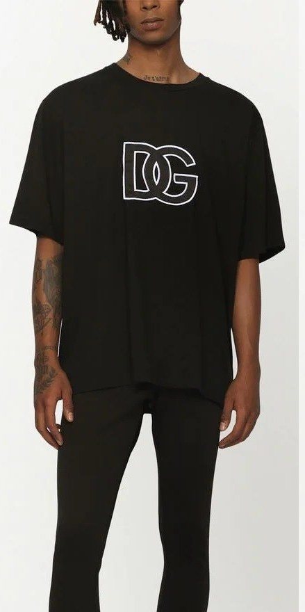 Dolce & Gabbana DG Logo T-Shirt — Black — 2