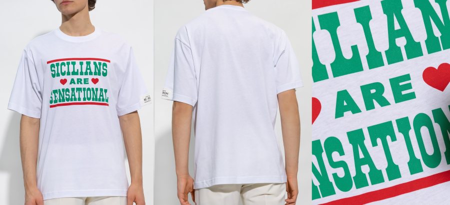 Dolce & Gabbana Slogan Print T-Shirt — White — 2