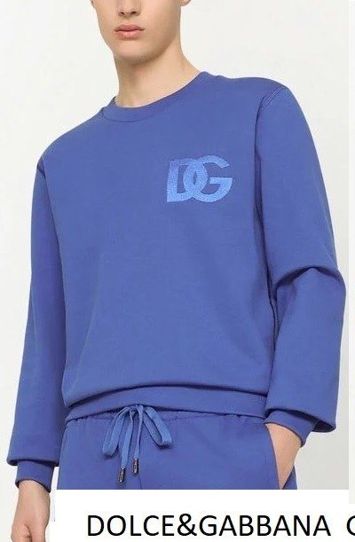 Dolce & Gabbana DG Logo Sweatshirt — Blue