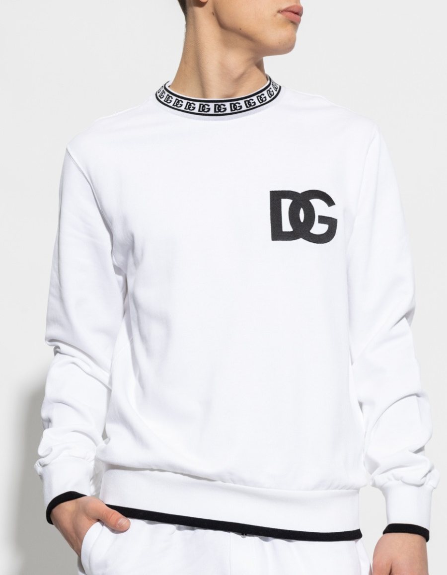 Dolce & Gabbana DG Logo Sweatshirt — White