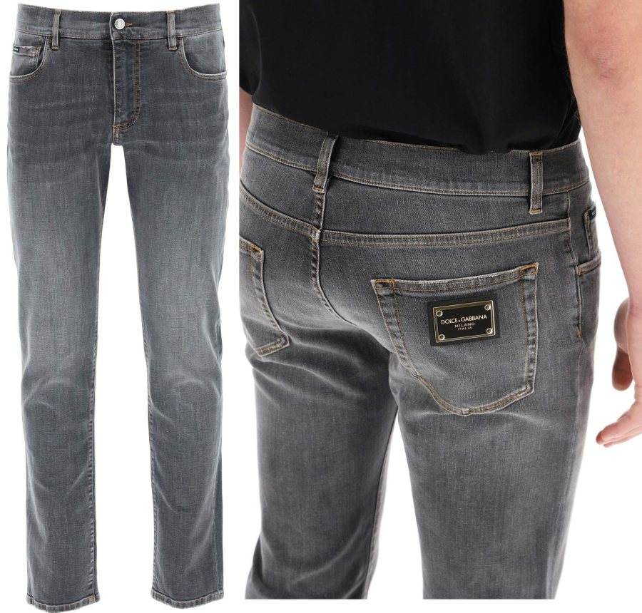Dolce & Gabbana 5-Pocket Jeans — Grey — 4