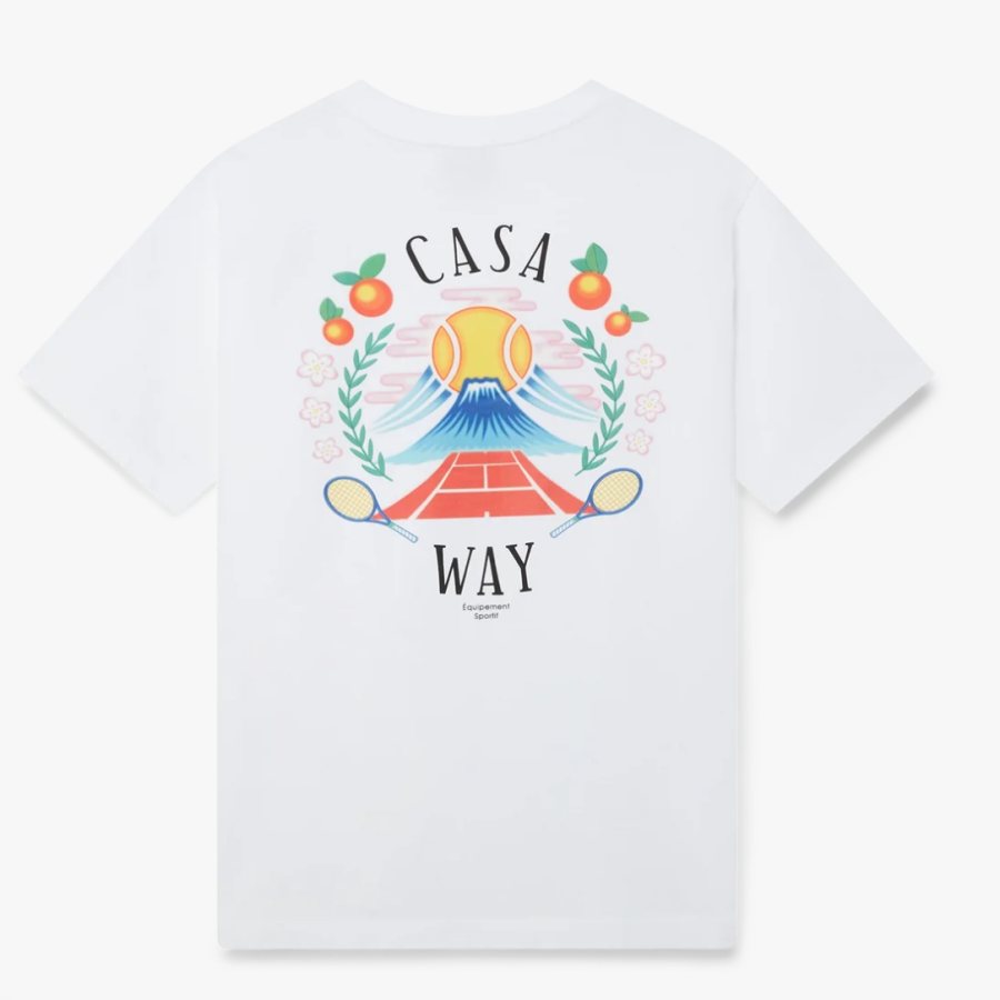 Casablanca Casa Way Mountain T-Shirt — White