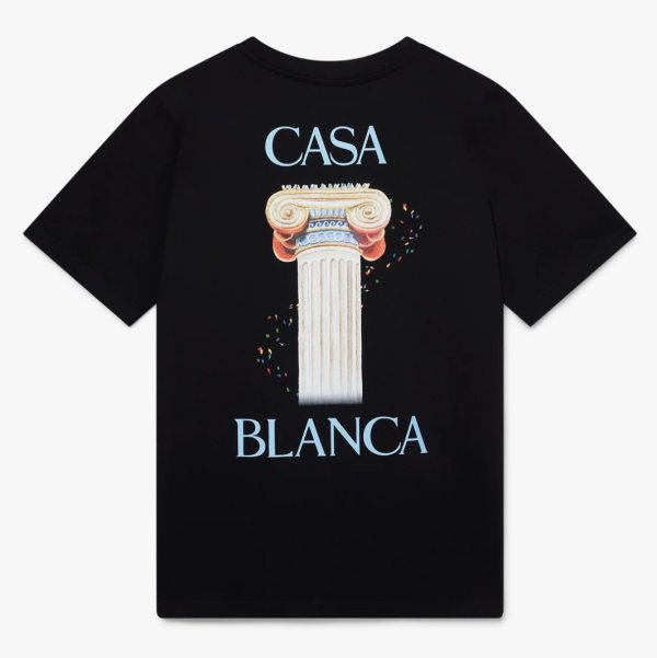 Casablanca La Colonne T-Shirt — Black