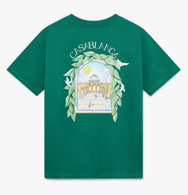 Casablanca L'Arche De Tennis T-Shirt — Green