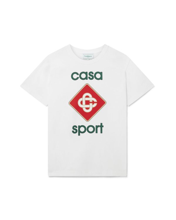 Casablanca Sport Logo T-Shirt — White
