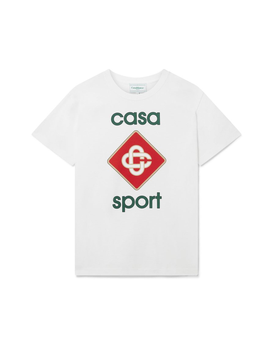 Casablanca Sport Logo T-Shirt — White