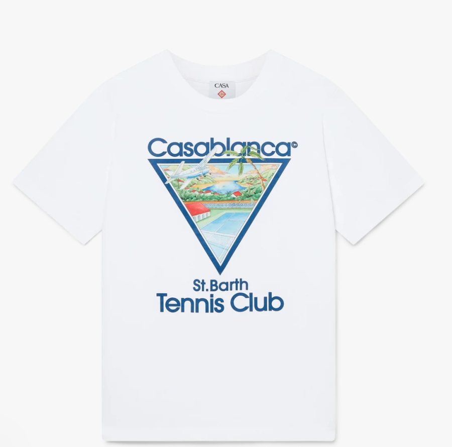 Casablanca Tennis Club Icon T-Shirt — White