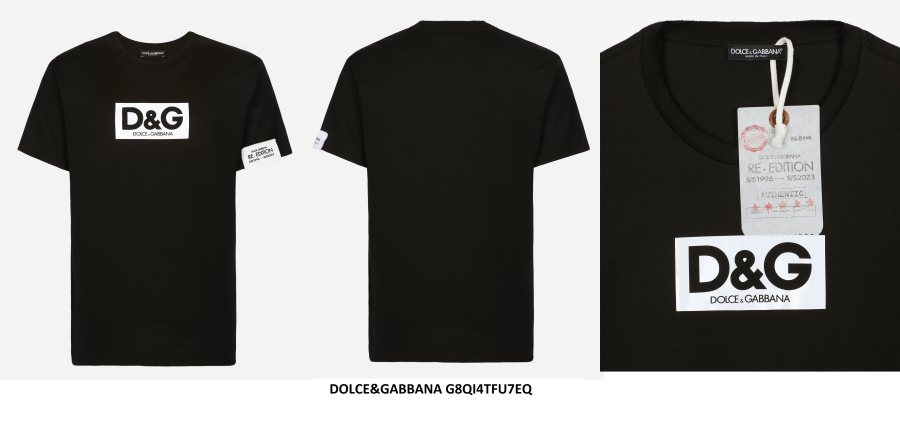 Dolce & Gabbana D&G Logo T-Shirt — Black — 2