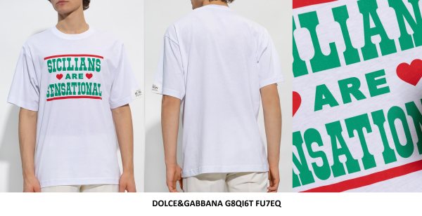 Dolce & Gabbana Slogan Print T-Shirt — White