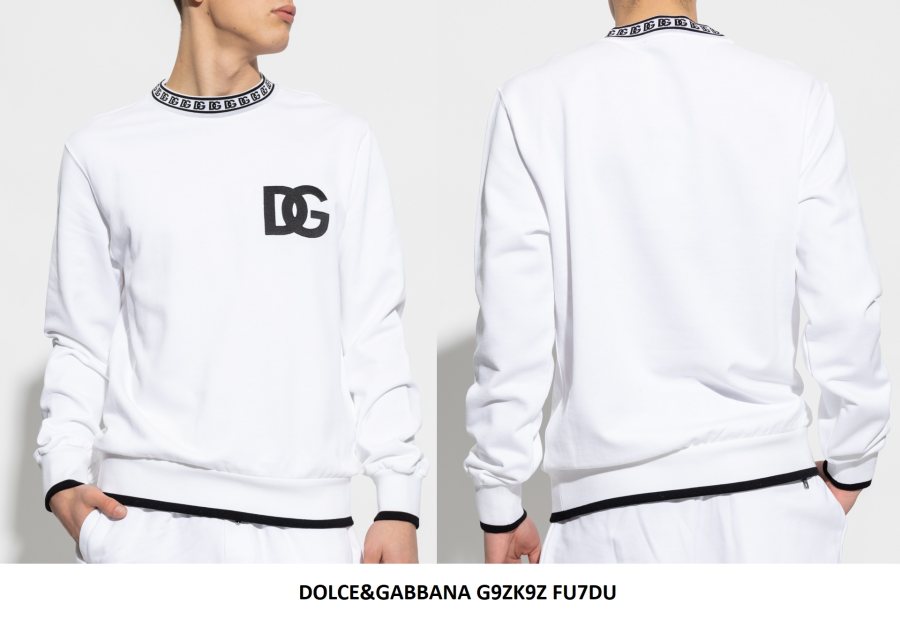 Dolce & Gabbana DG Logo Sweatshirt — White — 2