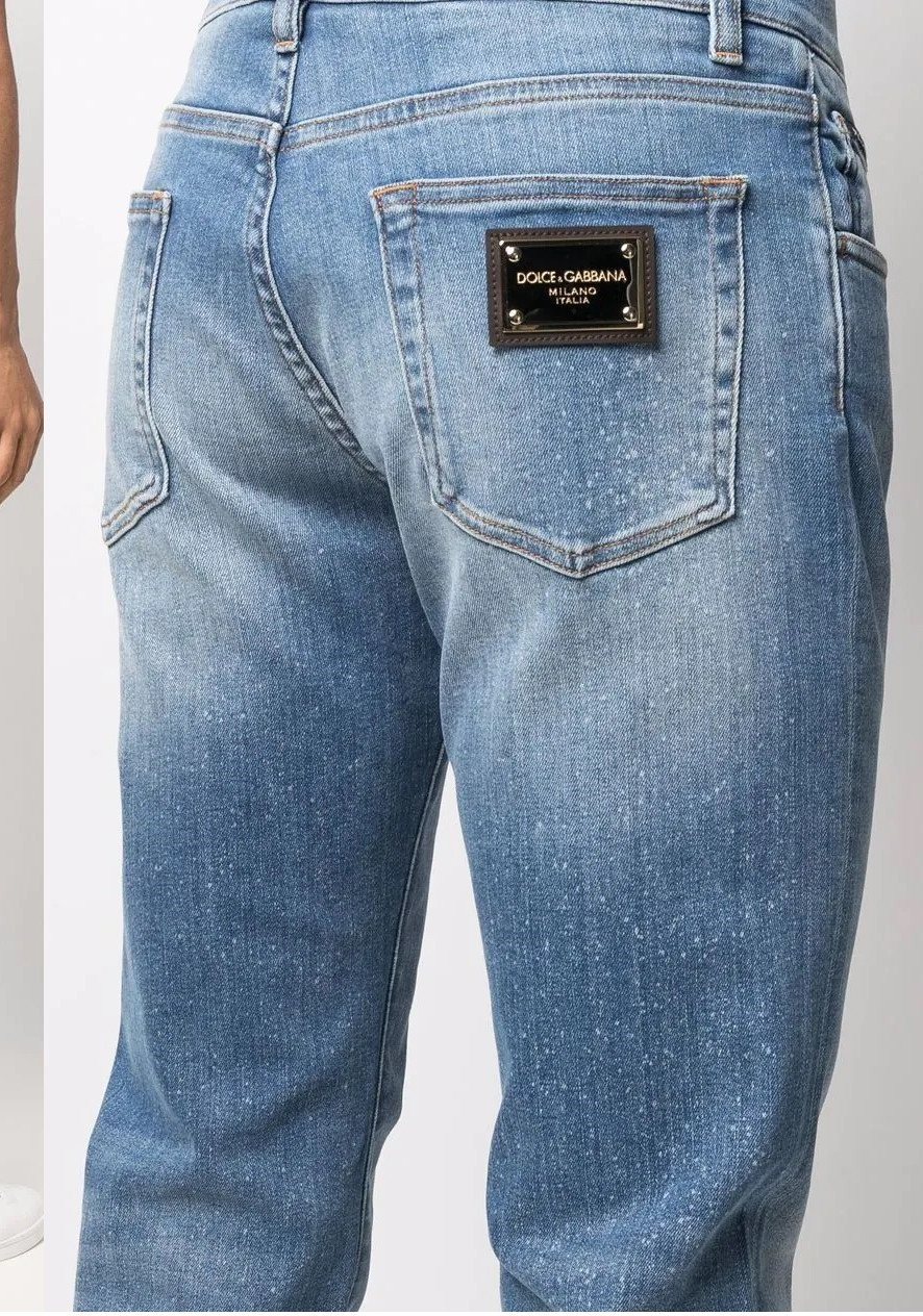 Dolce & Gabbana 5-Pocket Jeans — Mid Blue — 3