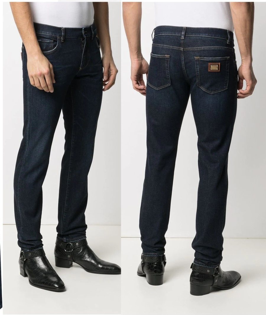 Dolce & Gabbana Slim Fit Jeans — Dark Rinse