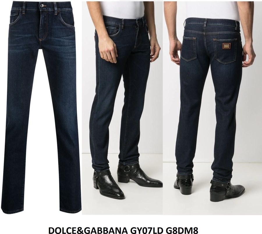 Dolce & Gabbana Slim Fit Jeans — Dark Rinse — 3