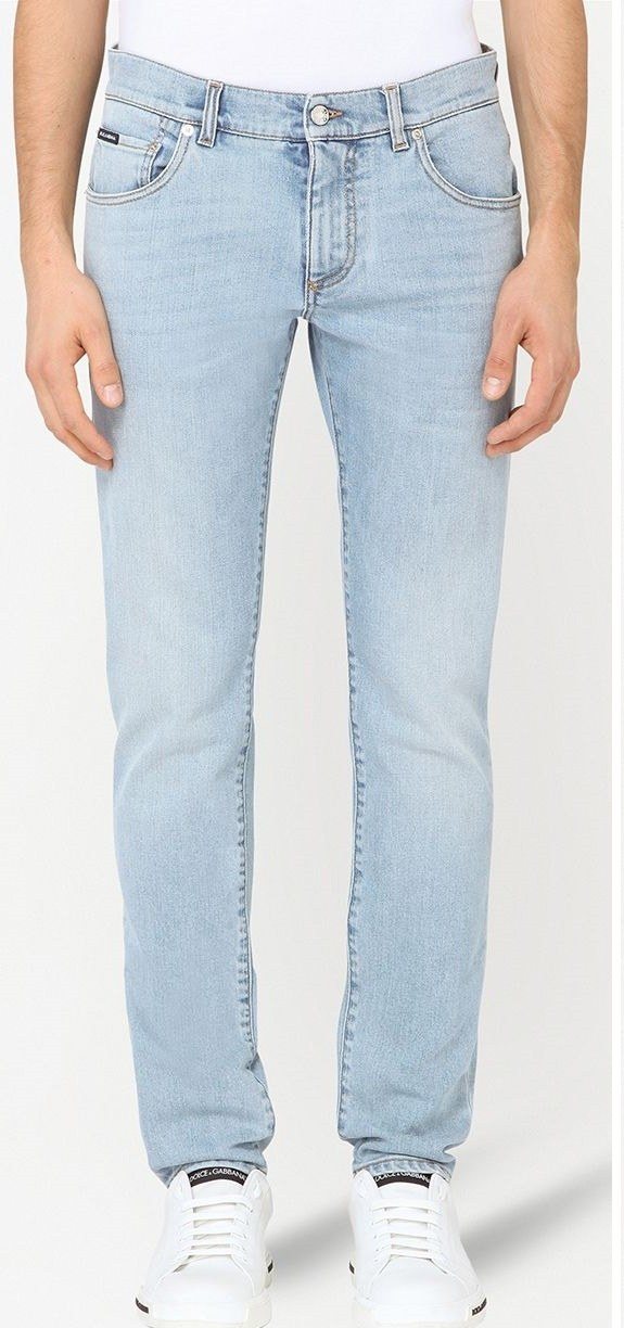 Dolce & Gabbana Slim Fit Jeans — Light Blue — 2