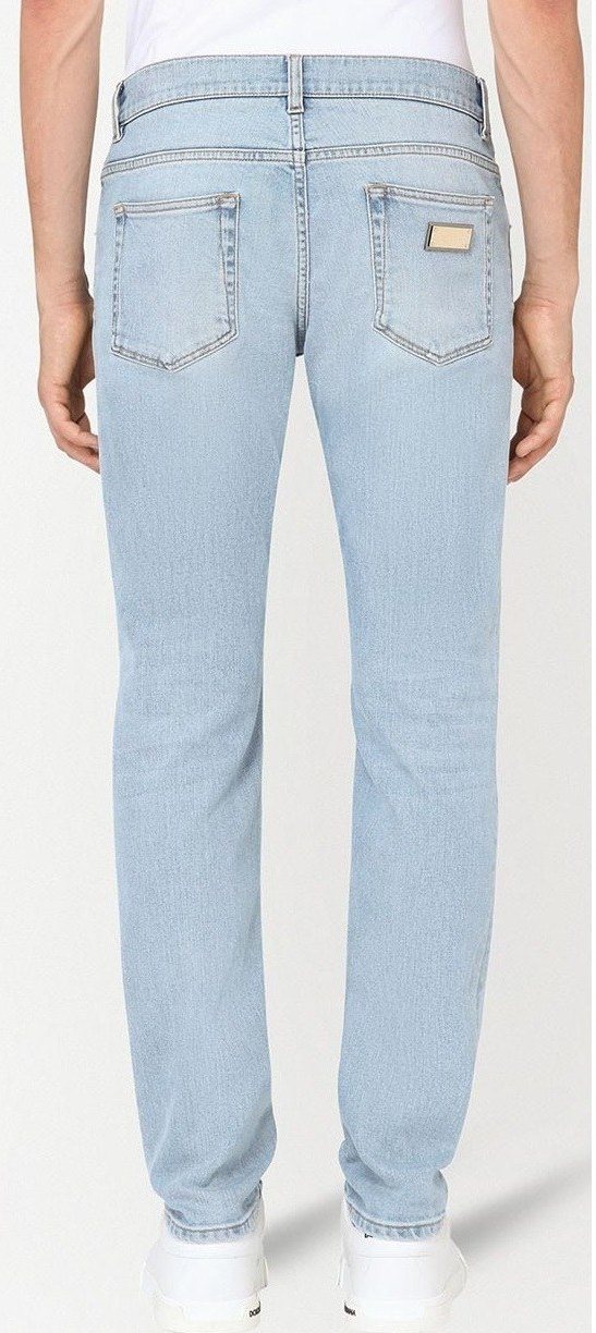 Dolce & Gabbana Slim Fit Jeans — Light Blue — 3