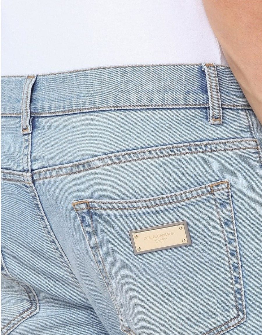 Dolce & Gabbana Slim Fit Jeans — Light Blue