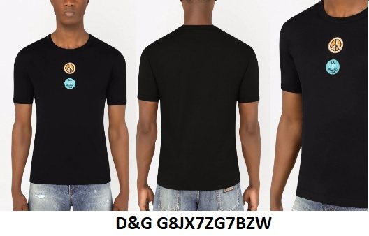 Dolce & Gabbana Logo Badge T-Shirt — Black