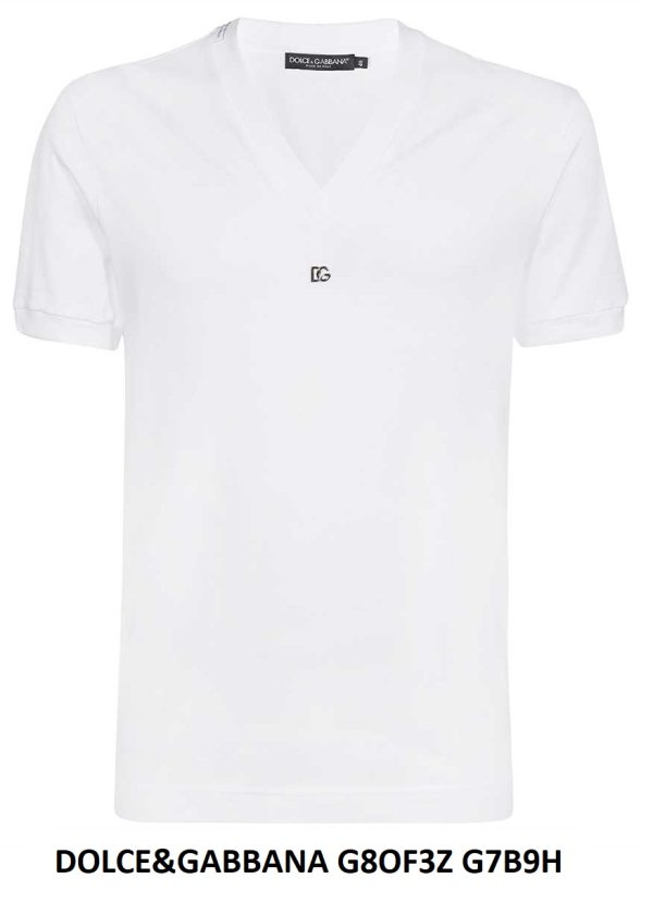 Dolce & Gabbana V-Neck T-Shirt — White