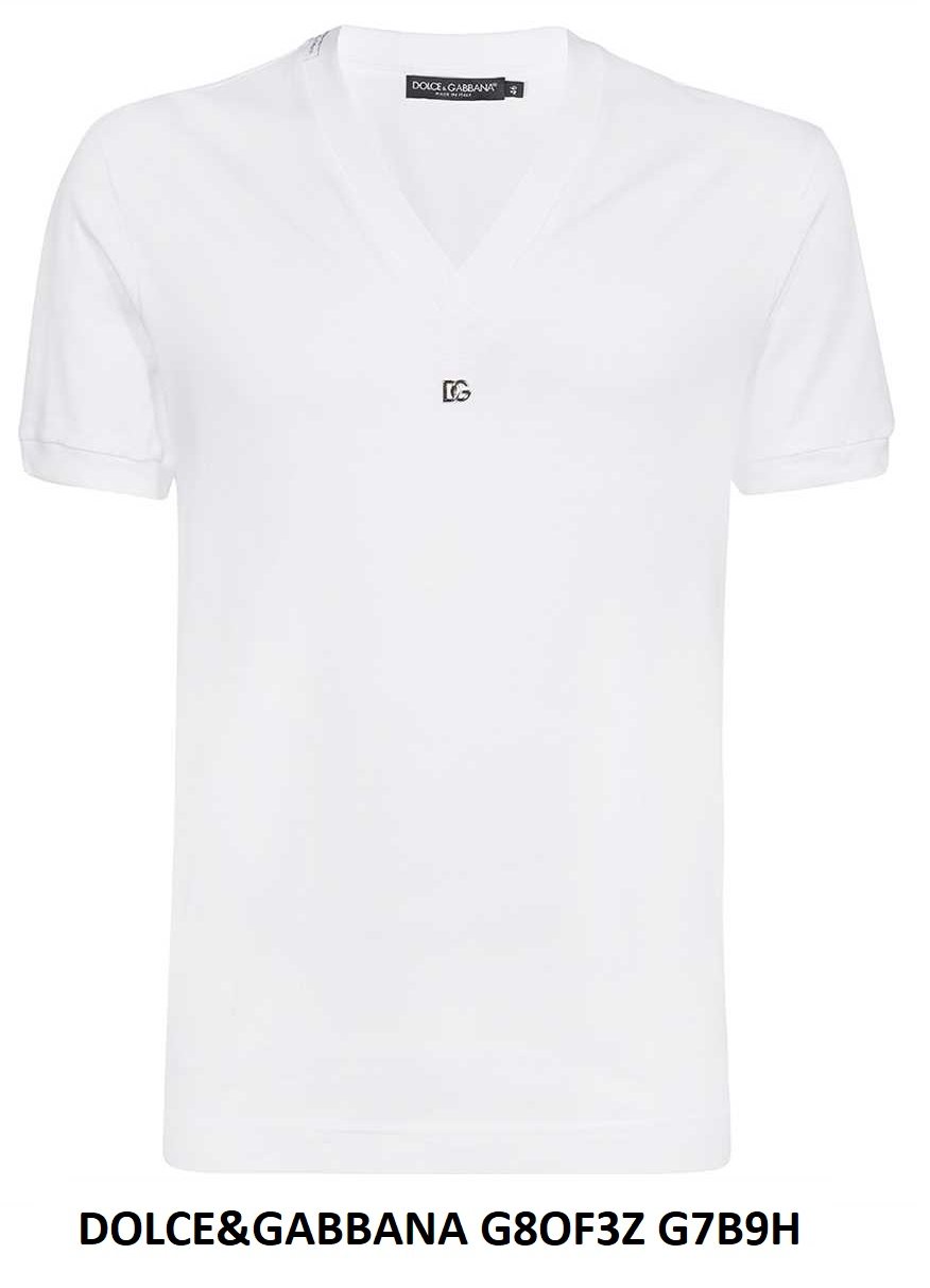 Dolce & Gabbana V-Neck T-Shirt — White