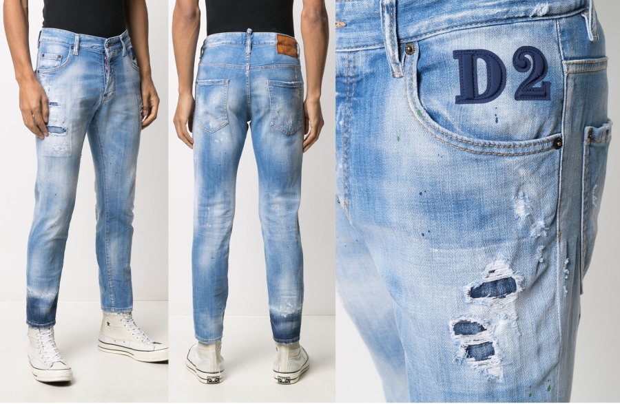 DSQUARED2 Distressed Jeans — S74L0851 — 2