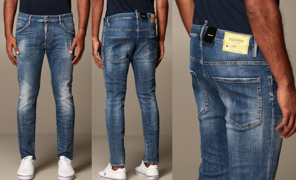 DSQUARED2 Distressed Jeans — S74LB0791