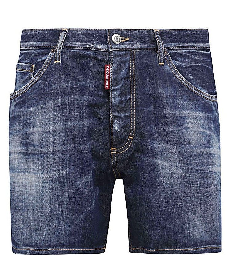 DSQUARED2 Distressed Denim Jeansshorts — S74MU0682 — 3