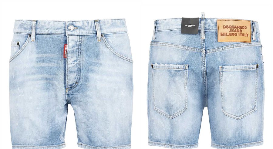 DSQUARED2 Clean Wash Denim Jeansshorts — S74MU0686 — 5