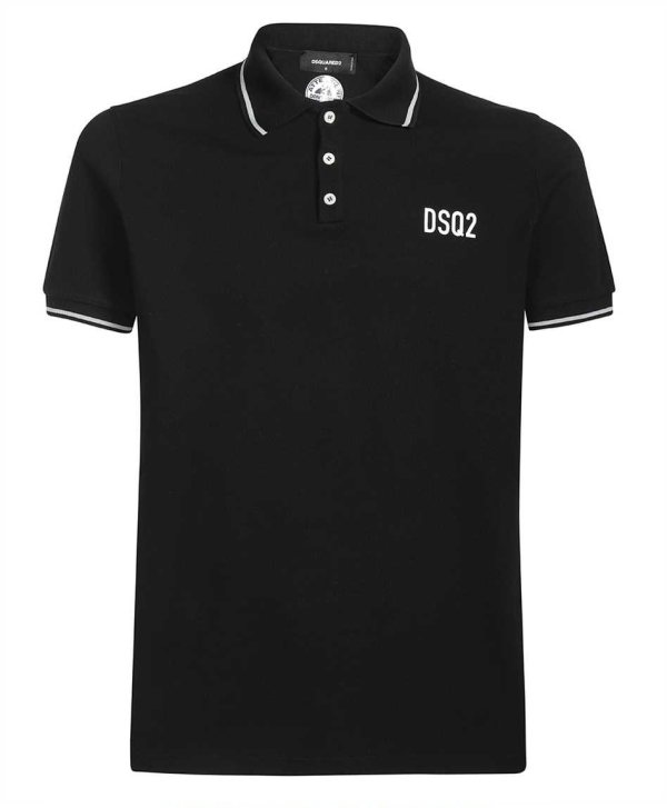 DSQUARED2 Tipped Poloshirt — S74GL0064-900
