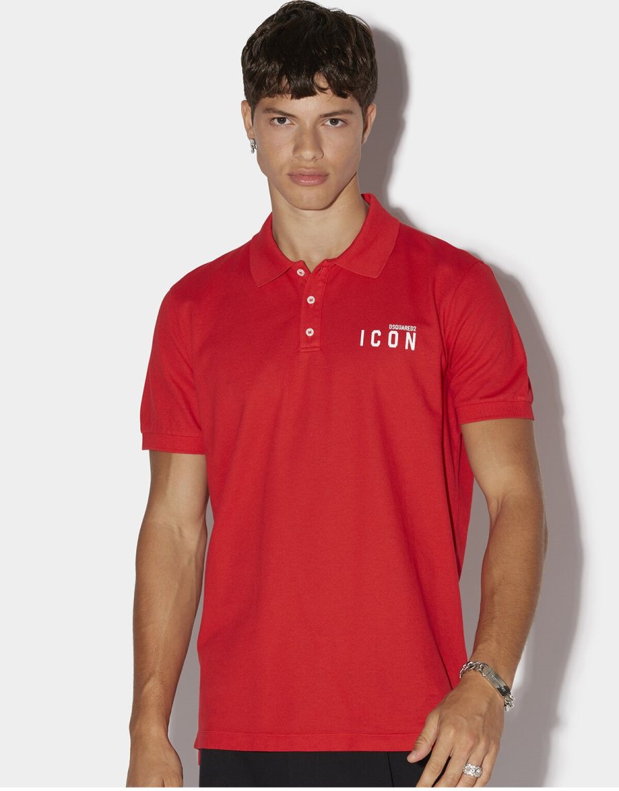 DSQUARED2 Tipped Poloshirt — S79GL0001 — 2