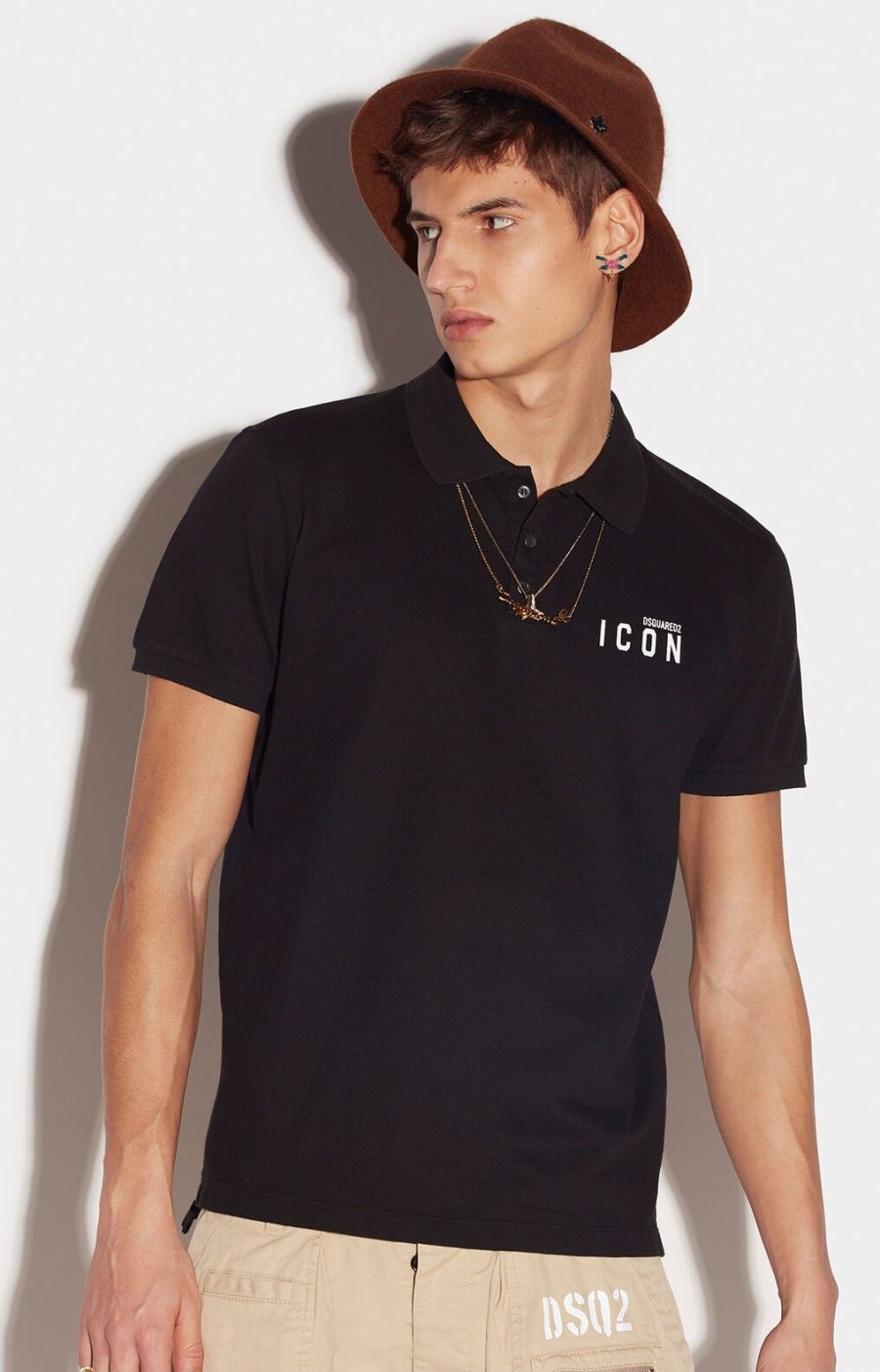 DSQUARED2 Tipped T-Shirt — S79GL0001S