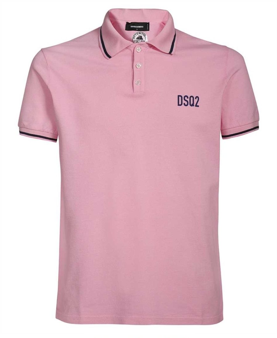 DSQUARED2 Tipped Poloshirt — S74GL0064