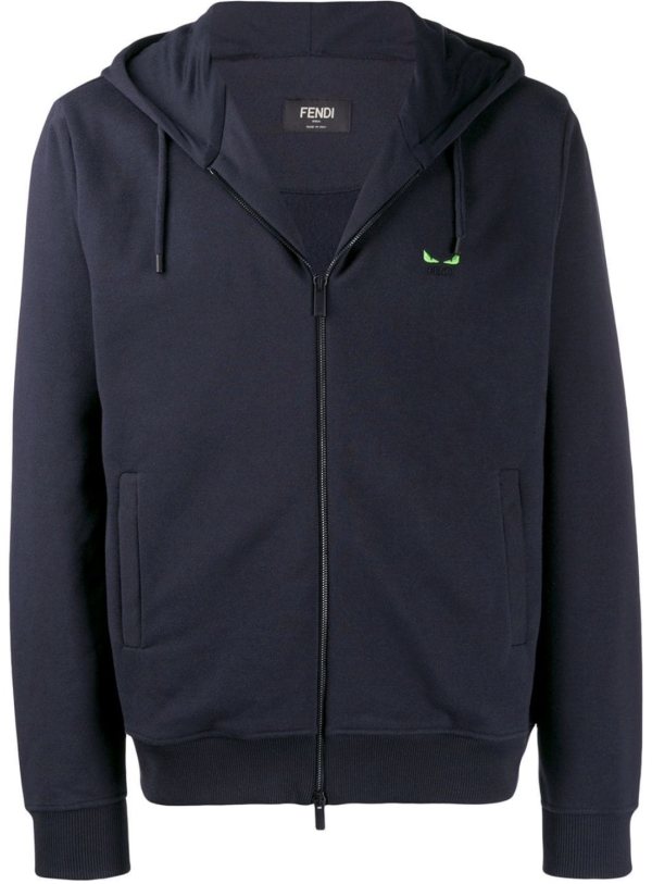 Fendi Zip Jacke, Navy