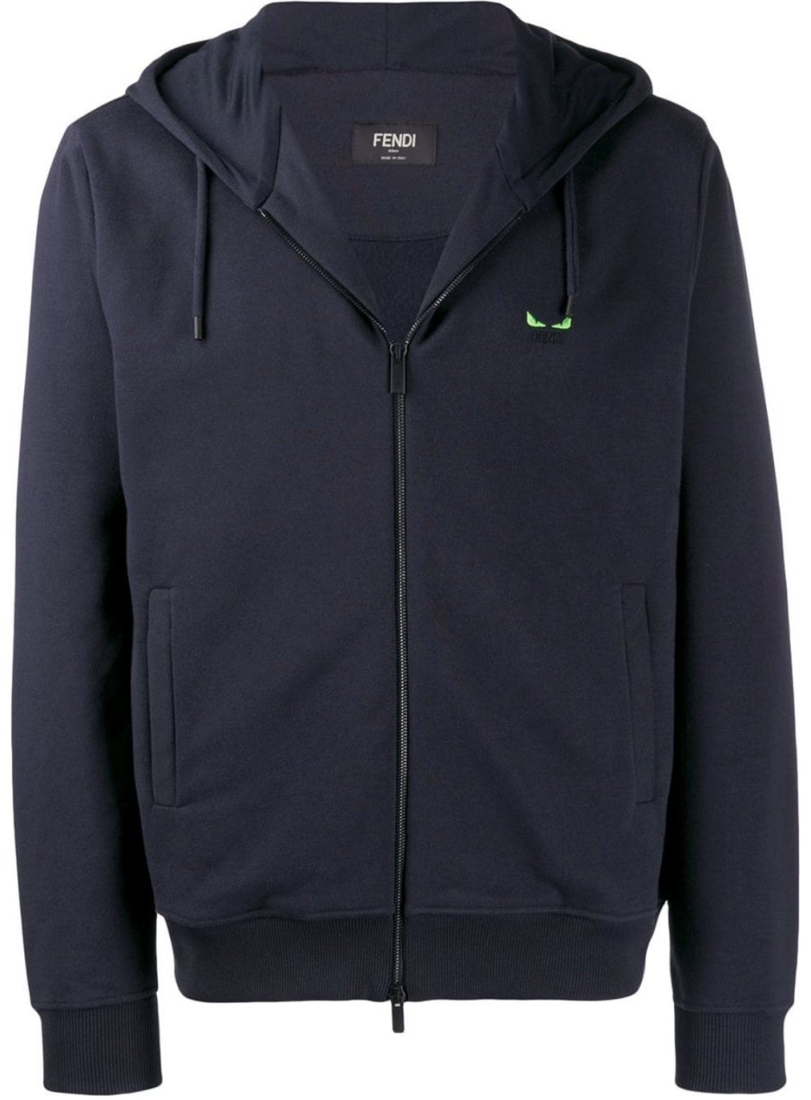 Fendi Zip Jacke, Navy