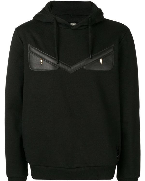 Fendi Monster Eyes Sweatshirt, Black