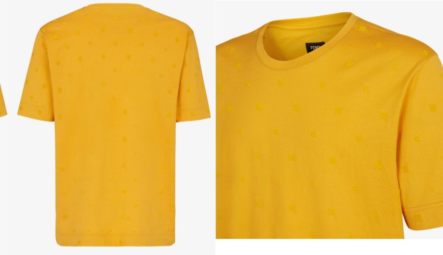 Fendi T-Shirt, Yellow — FY0936AITZF0745 — 5