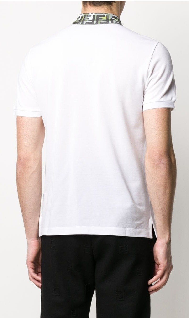 Fendi Pique T-Shirt, White — 2
