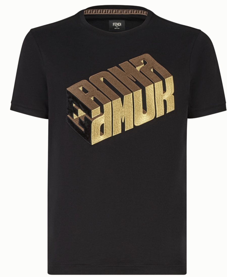 Fendi Bag Bugs T-Shirt, Black