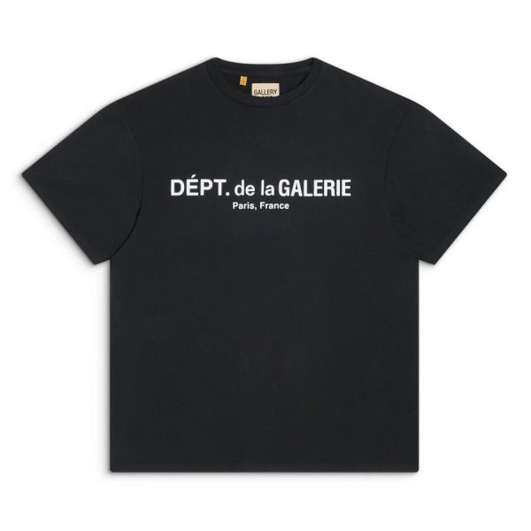 Gallery Dept. French Logo Front Print T-Shirt — Black