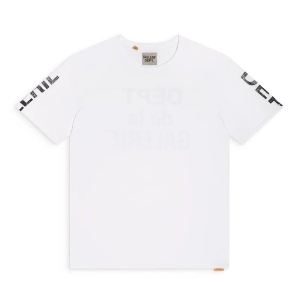Gallery Dept. Sleeve Print T-Shirt — White