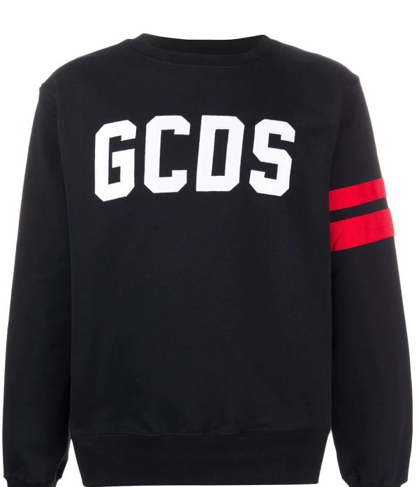 GCDS Logo Sweatshirt, Black — CC94M021003