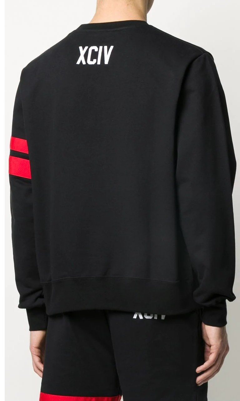 GCDS Logo Sweatshirt, Black — CC94M021003 — 2