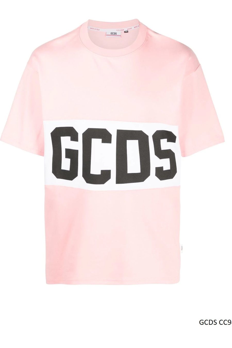 GCDS Logo T-Shirt, Pink — CC94M021014 — 4