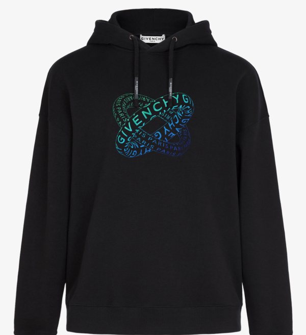 Givenchy Print Sweatshirt, Black — BMJ07F30AF