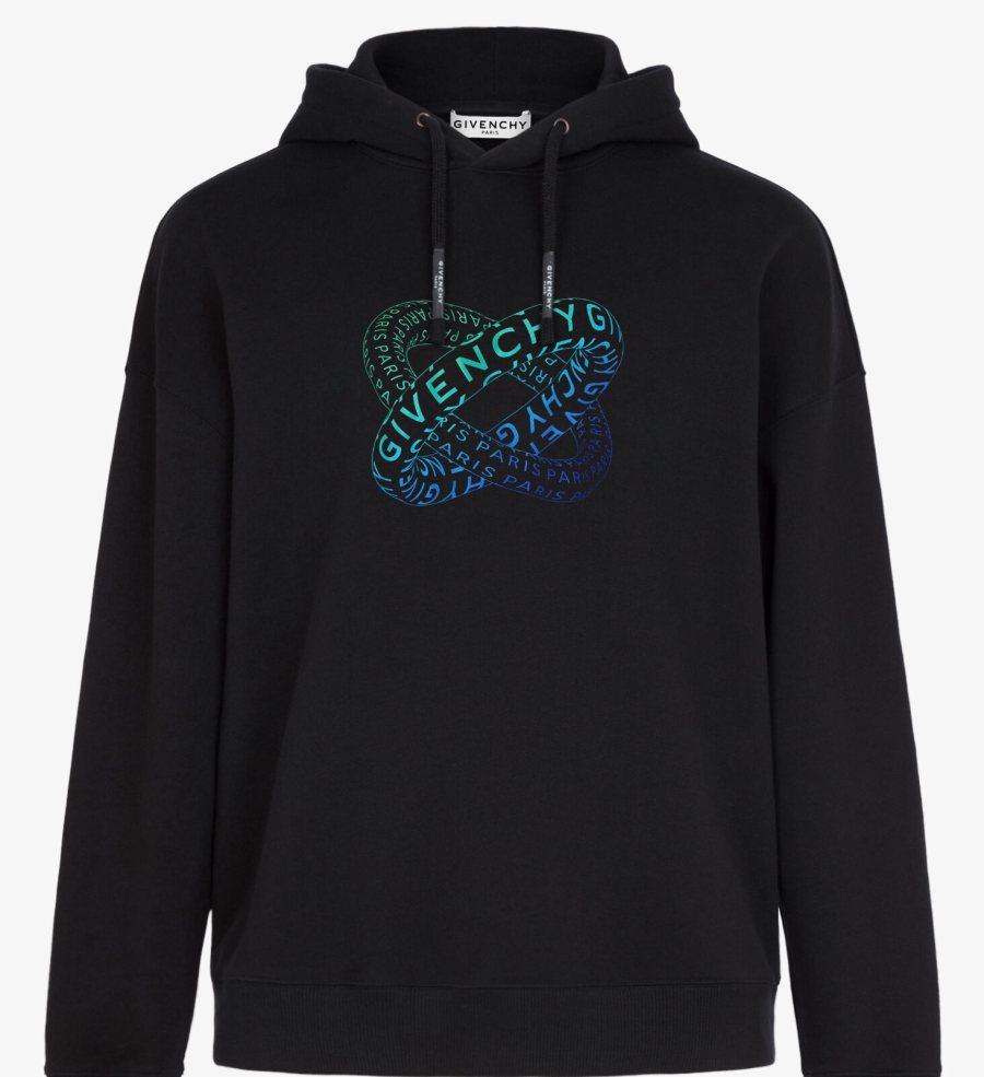 Givenchy Print Sweatshirt, Black — BMJ07F30AF