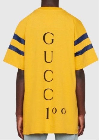 Gucci Gucci Songs T-Shirt, Yellow — XJDXM — 2