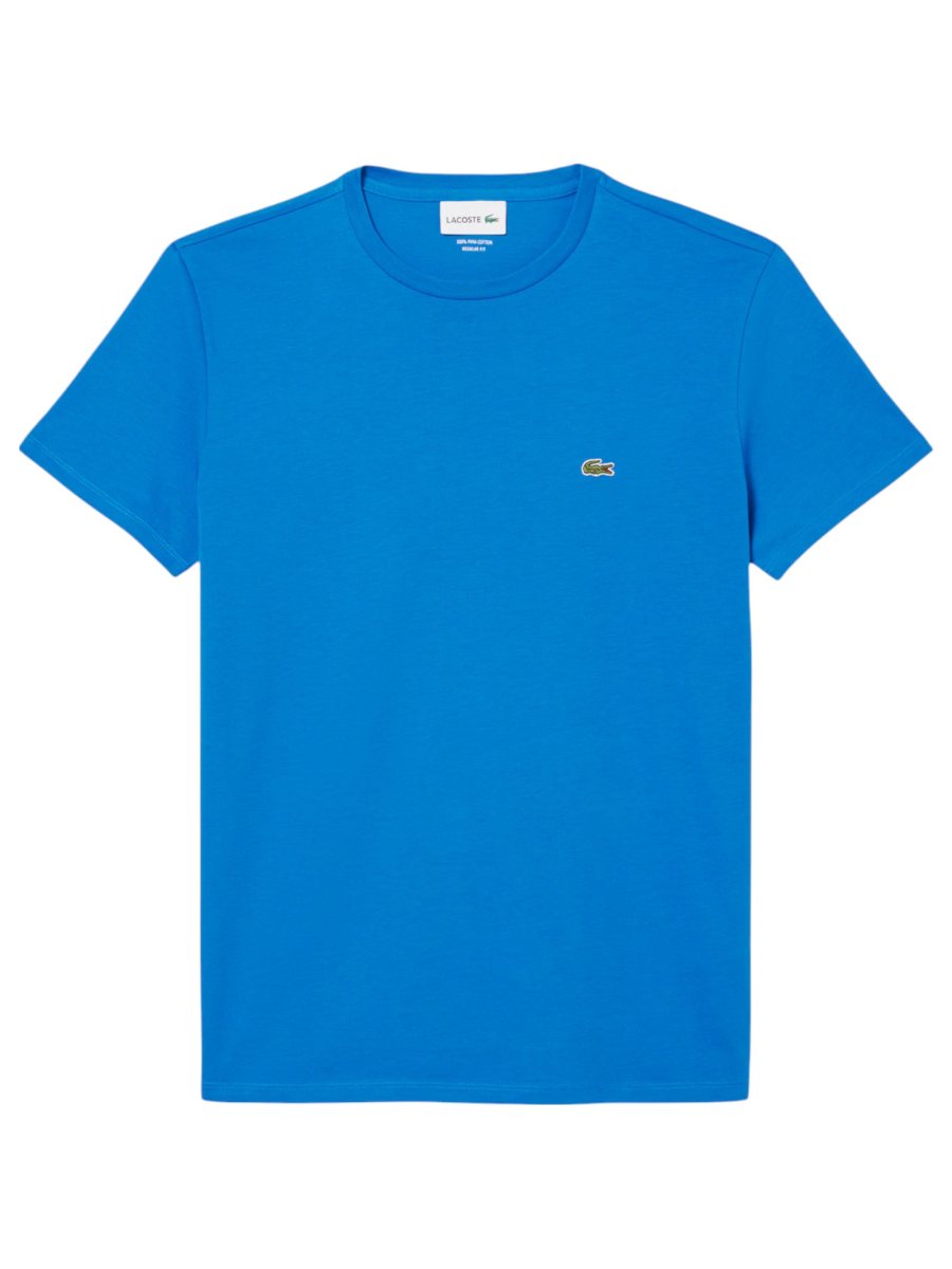 LACOSTE Lacoste Men Cotton Pima T-Shirt — Blue — 3
