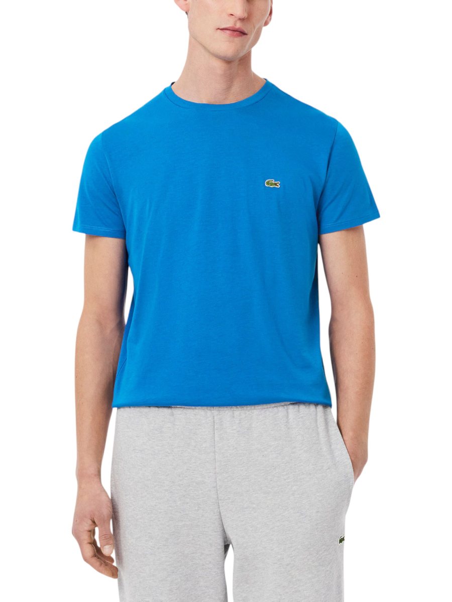 LACOSTE Lacoste Men Cotton Pima T-Shirt — Blue — 2